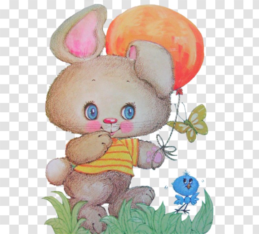 Easter Bunny Rabbit Hare - Watercolor Transparent PNG