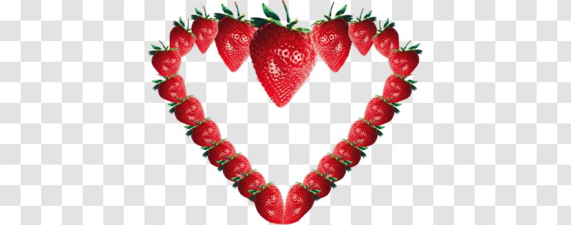Strawberry Heart Painting Clip Art Transparent PNG