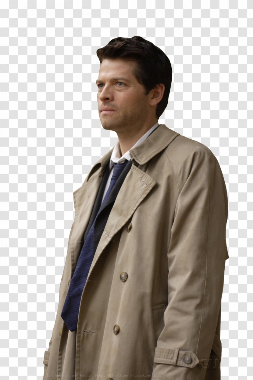 Misha Collins Castiel Supernatural Dean Winchester Jar Binks - Outerwear Transparent PNG