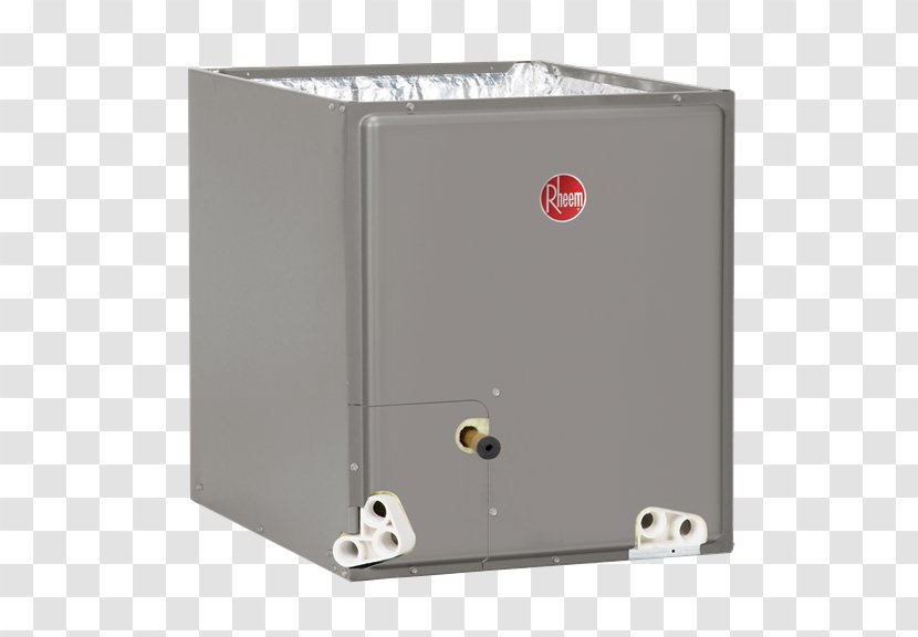 Furnace Rheem Air Conditioning Seasonal Energy Efficiency Ratio Evaporator - Coil - Downflow Transparent PNG