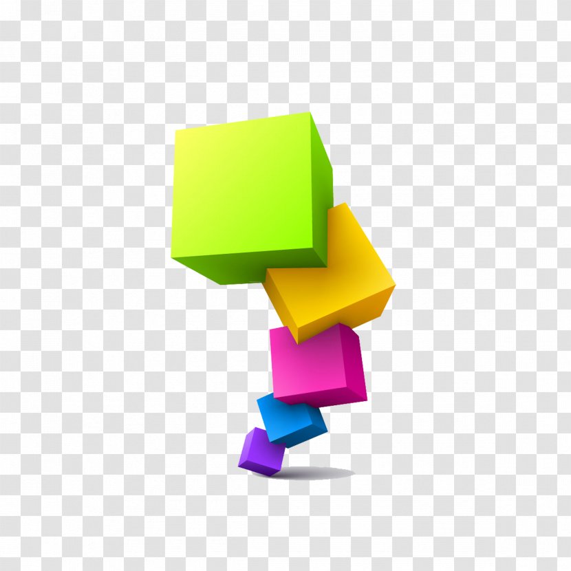 Color Cube Shape Geometry Transparent PNG