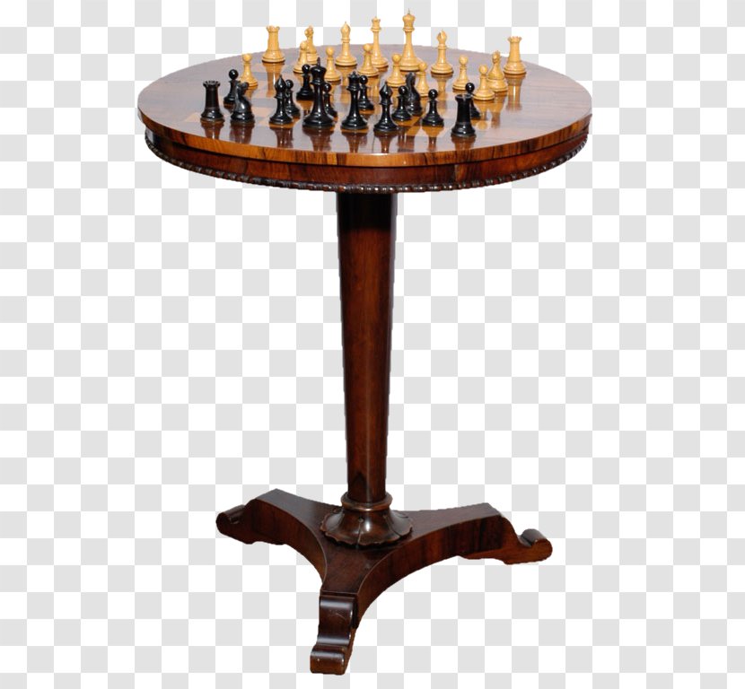 Chess Table - Furniture - Ancient Mahogany Material Free To Pull Transparent PNG