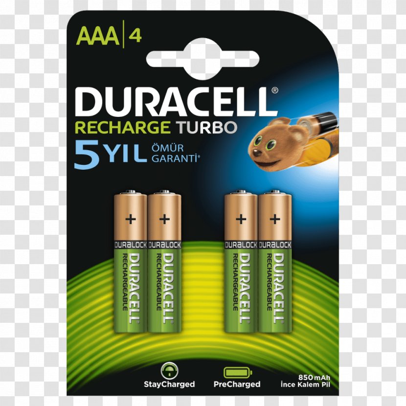 Electric Battery Rechargeable AAA Duracell Ampere Hour - Creative Psd Card Transparent PNG