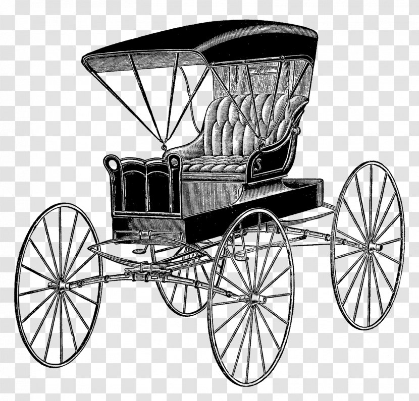 Carriage Wagon Horse And Buggy Cart - Motor Vehicle - Illustration Transparent PNG