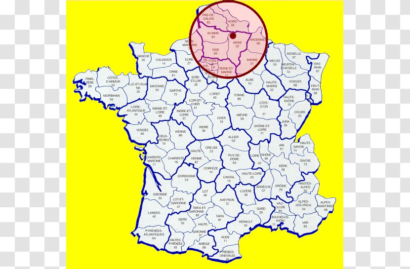 Regions Of France Map Isle Clip Art - 2016 Transparent PNG