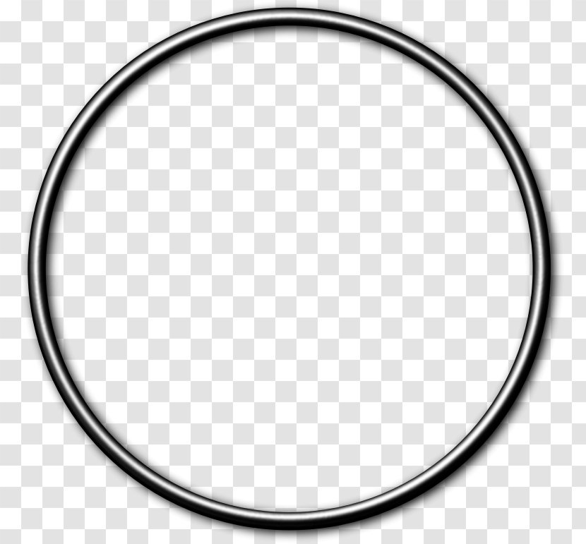 Circle Gasket O-ring Curtain Hoop Rolling - Picture Frames - Silver Frame Transparent PNG