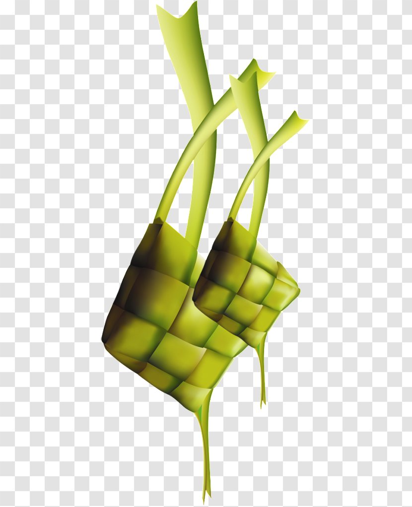 Ketupat Eid Al-Fitr Indonesian Cuisine Ramadan Opor Ayam - Yellow Transparent PNG