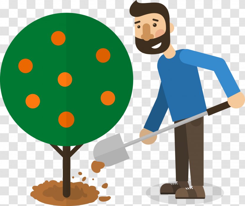 Tree Google Images Poster - Human Behavior - Man Planting Trees Transparent PNG
