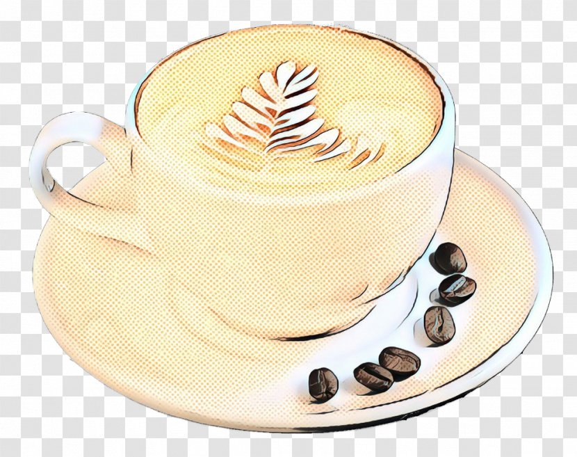 Cappuccino Coffee Cup Ristretto Espresso - Saucer - Wiener Melange Transparent PNG