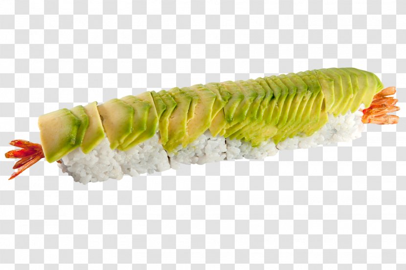 California Roll Corn On The Cob Caterpillar Maize - Japanese Cuisine - Shrimp Tempura Transparent PNG