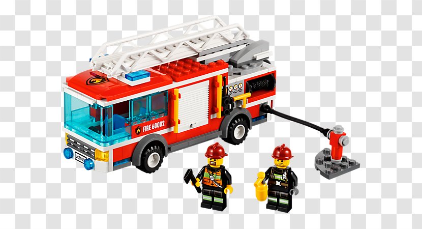 Fire Truck Lego City Toy Amazon.com - Department Transparent PNG