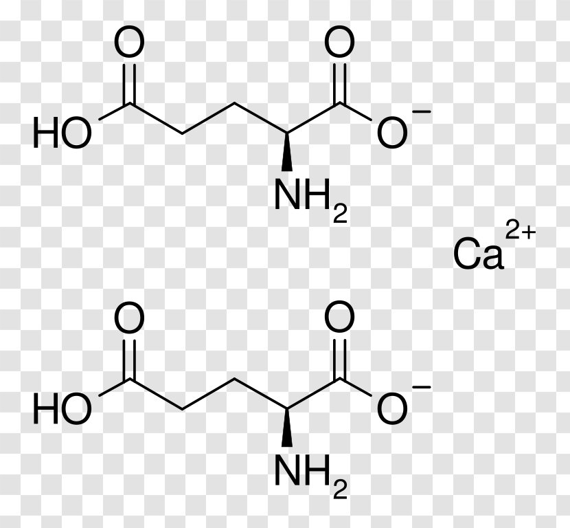 Glutamic Acid Calcium Diglutamate Amino Chemical Compound - Glutamate Receptor Transparent PNG