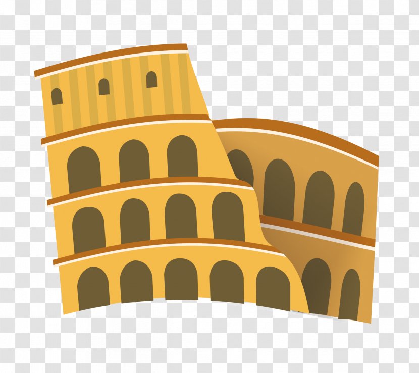 Colosseum Roman Forum Architecture Flat Design - Gratis - Italy Transparent PNG