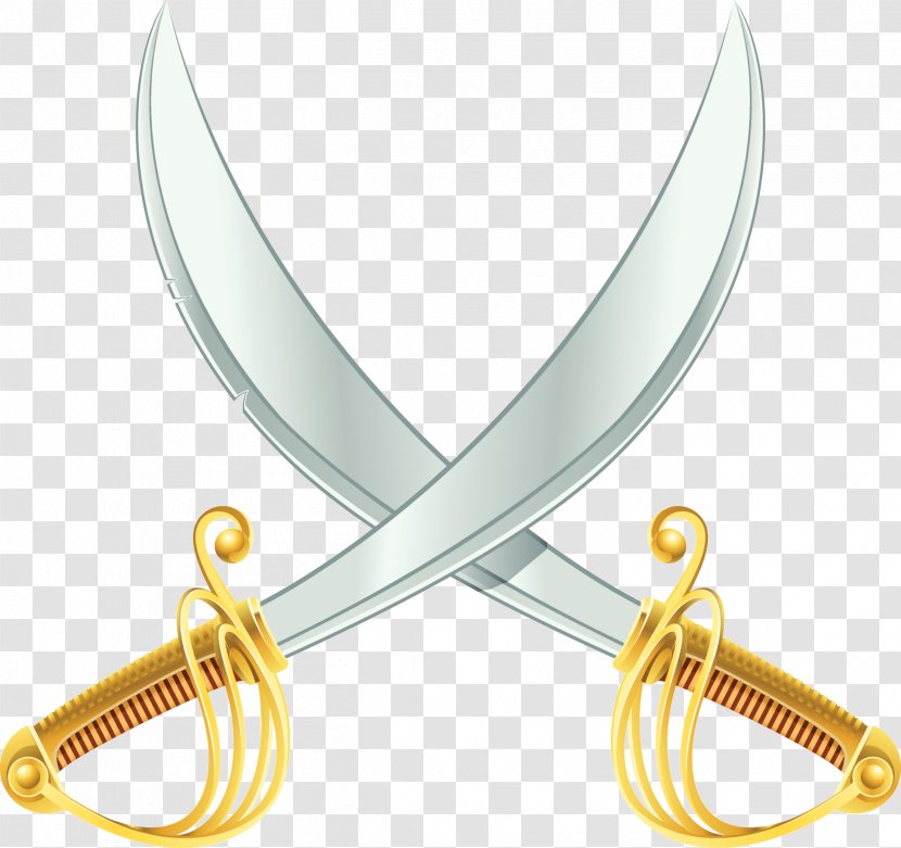 Sabre Knife Sword Weapon Illustration - Cold - Pirate Transparent PNG