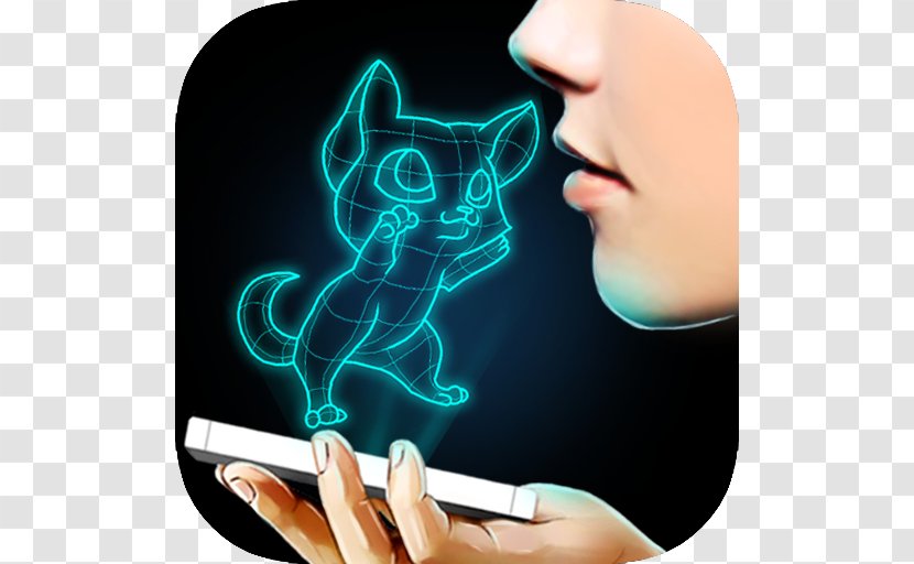 Hologram 3D Cat Simulator Hypnosis Send Fake Messages - Case - RunAndroid Transparent PNG