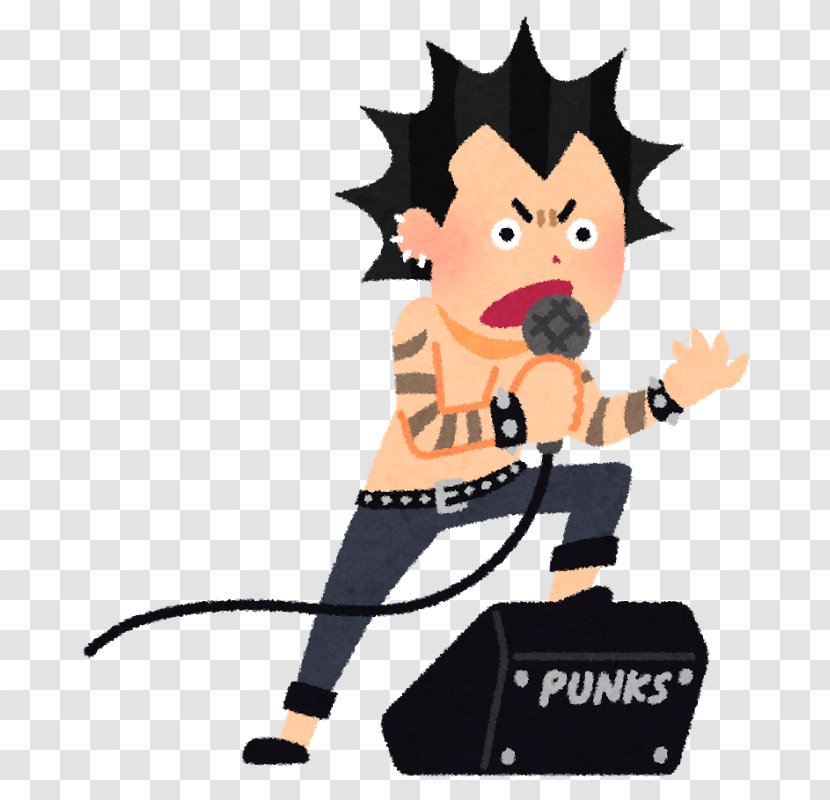 Punk Rock Musician Illustration - Heart Transparent PNG