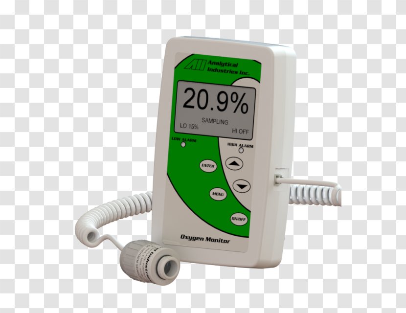 Oxygen Sensor Analyser Saturation - Technology - Patient Transparent PNG