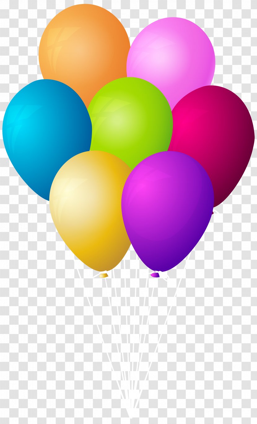 Clip Art - Royalty Free - Balloons Bunch Transparent Image Transparent PNG