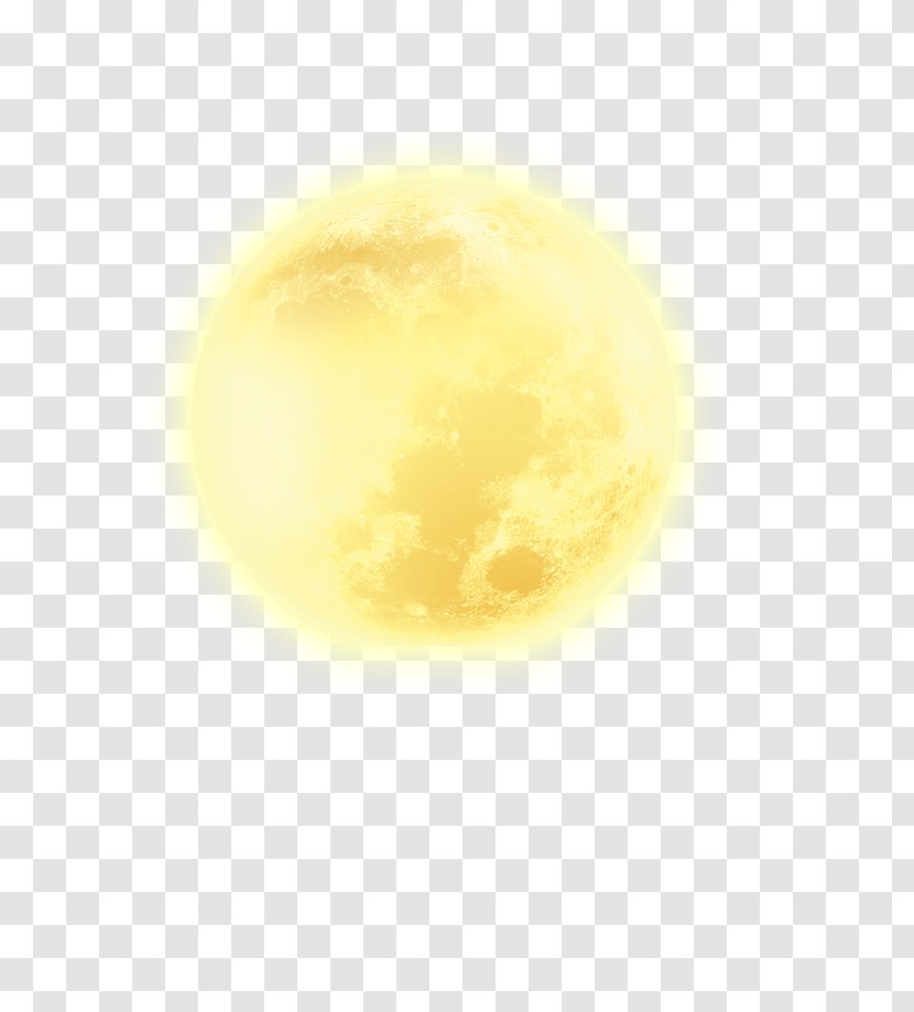 Yellow Circle - Produce - Moon Full Transparent PNG