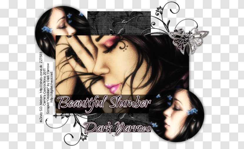 Album Cover Black Hair Font Transparent PNG