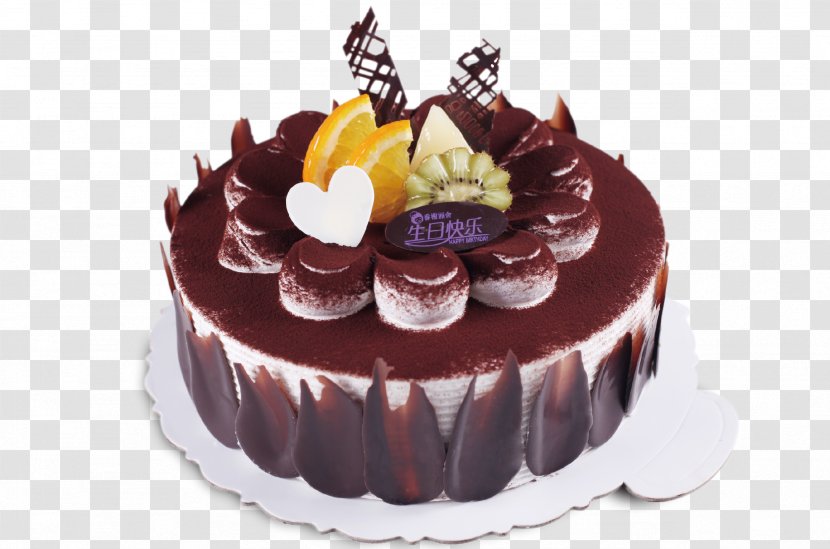Chocolate Cake Birthday Mousse Ganache - Warm Cocoa Transparent PNG