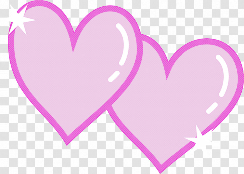 Heart Pink Violet Purple Love Transparent PNG