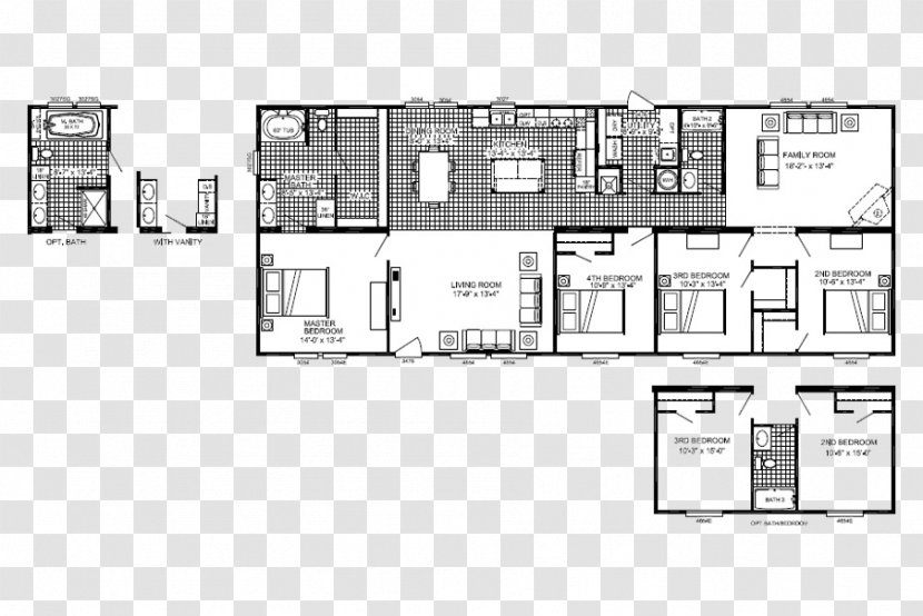 Floor Plan House Home Architecture - Drawing Transparent PNG