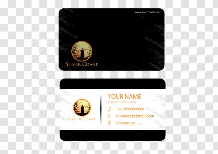 Logo Brand Multimedia Font - Modern Business Card Transparent PNG