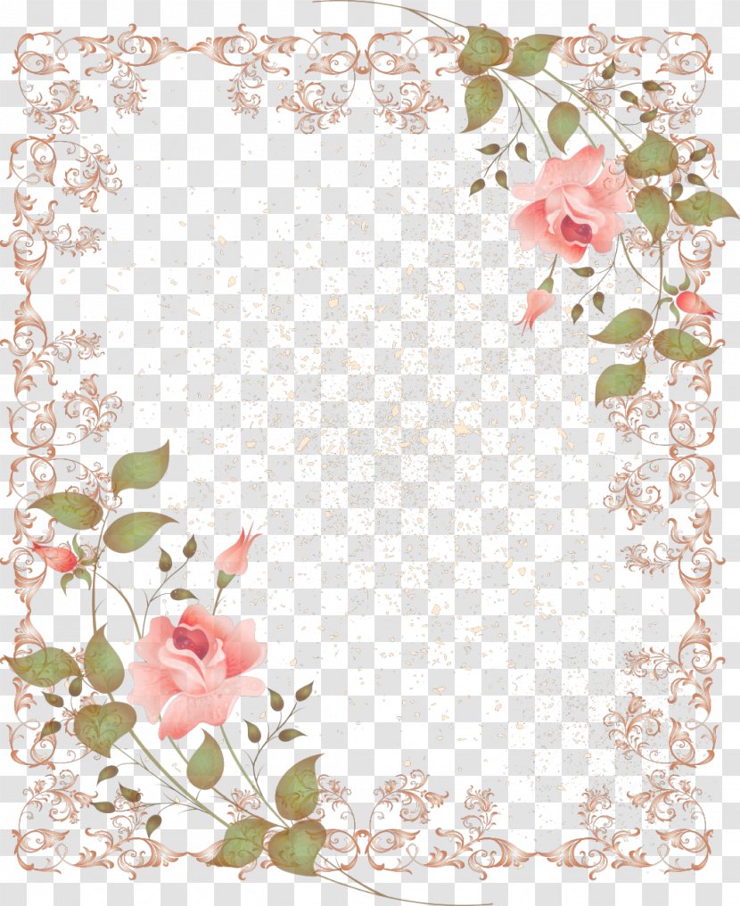 Flower Vintage Clothing Rose Clip Art - Edelweiss Border Cliparts Transparent PNG
