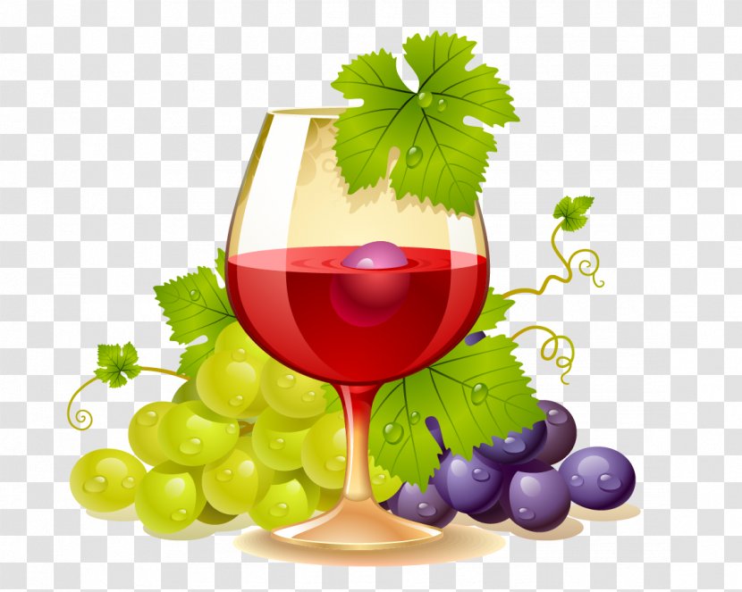 White Wine Common Grape Vine Champagne Clip Art - Natural Foods Transparent PNG