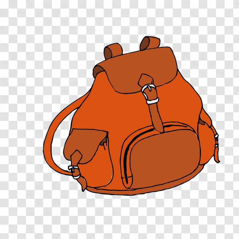 Bag Euclidean Vector - Backpack - Student With Red Transparent PNG