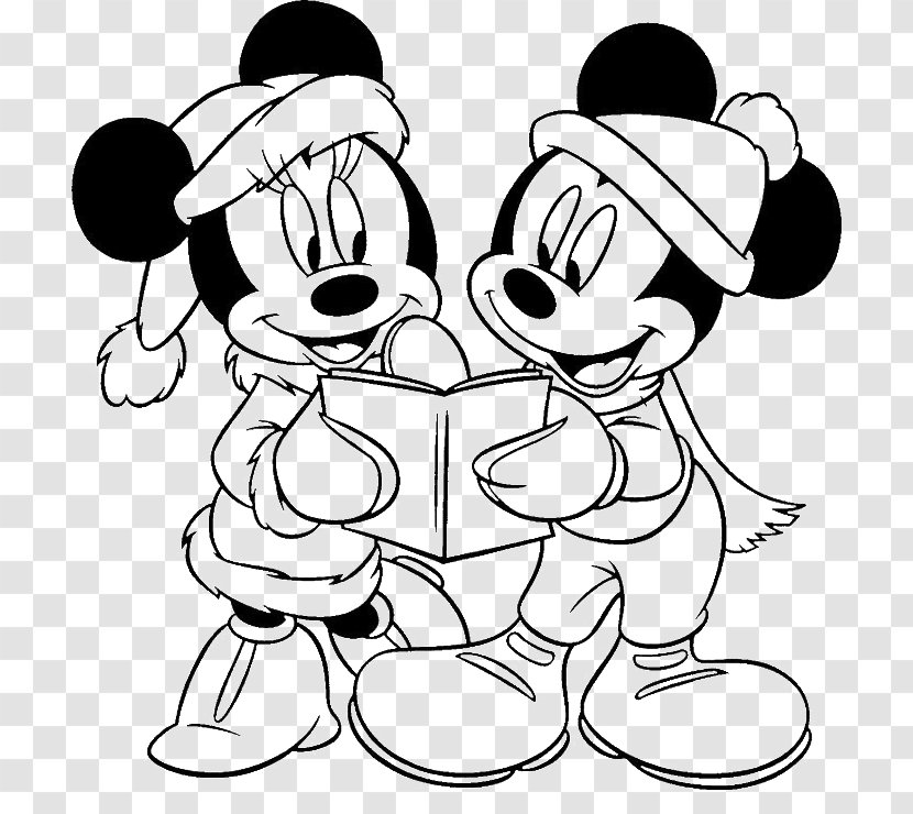 Mickey Mouse Minnie Goofy Christmas Coloring Book - Cartoon - Cooking Pictures For Kids Transparent PNG
