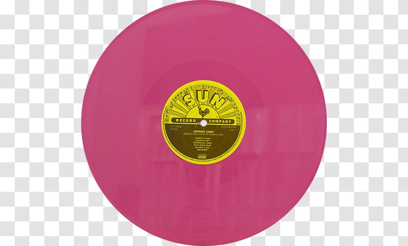 The Original Sun Sound Of Johnny Cash Phonograph Record Album - Purple Transparent PNG