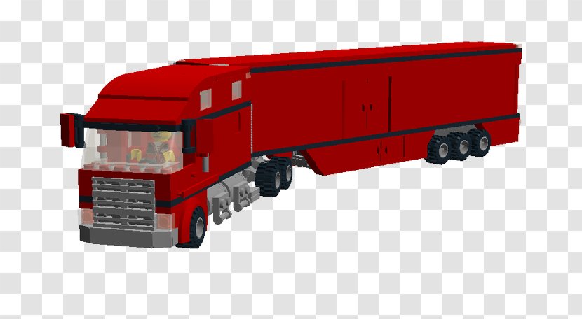 Car Cab Over Semi-trailer Truck Lego City - Rolling Stock - Tractor Trailer Transparent PNG