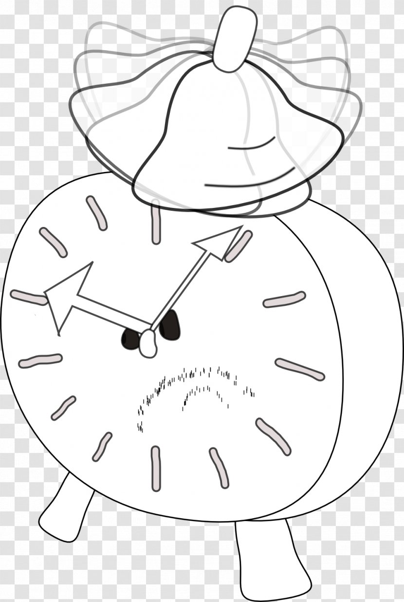 Line Art Drawing Inkscape Clip - Alarm Clock Transparent PNG