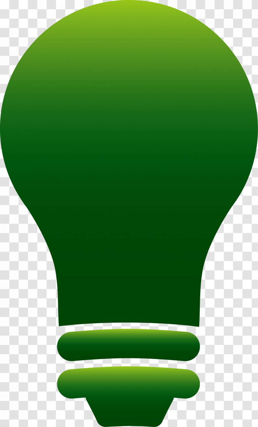 Incandescent Light Bulb Euclidean Vector - Gratis - Green Transparent PNG