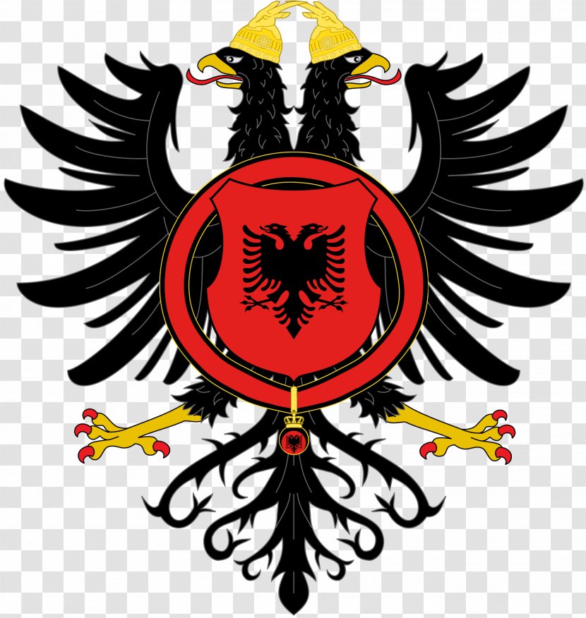 Flag Of Albania Coat Arms Double-headed Eagle - Wing - Royal Transparent PNG