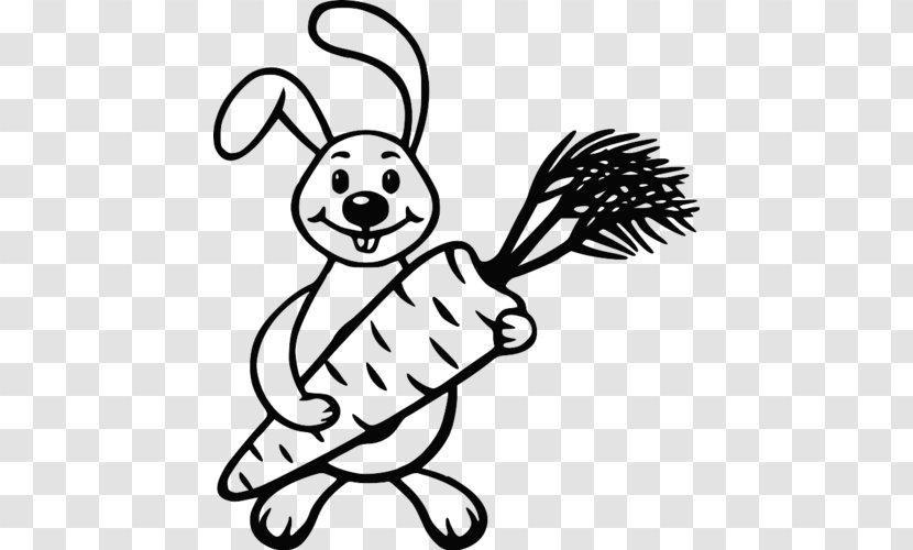 Black And White Rabbit Hare Clip Art - Monochrome Photography Transparent PNG