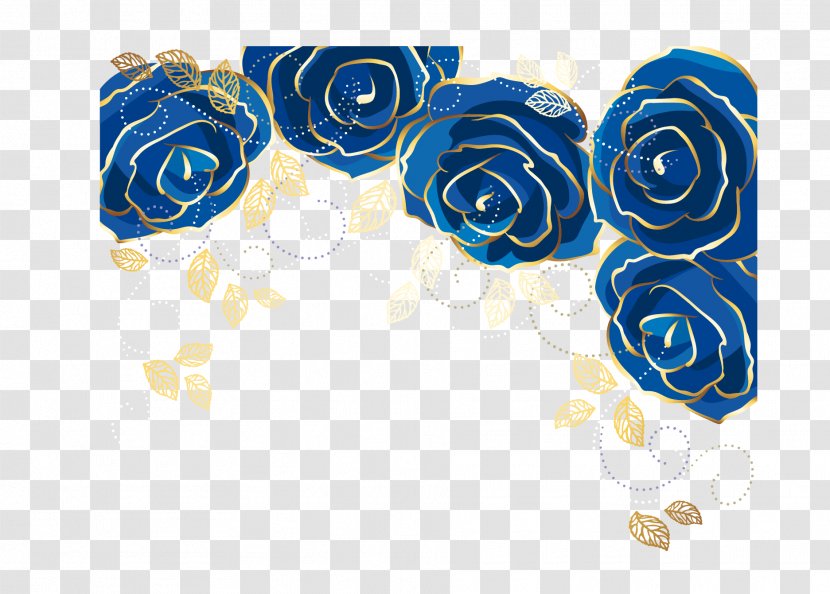 Blue Rose Flower Clip Art - Family - Vector Transparent PNG