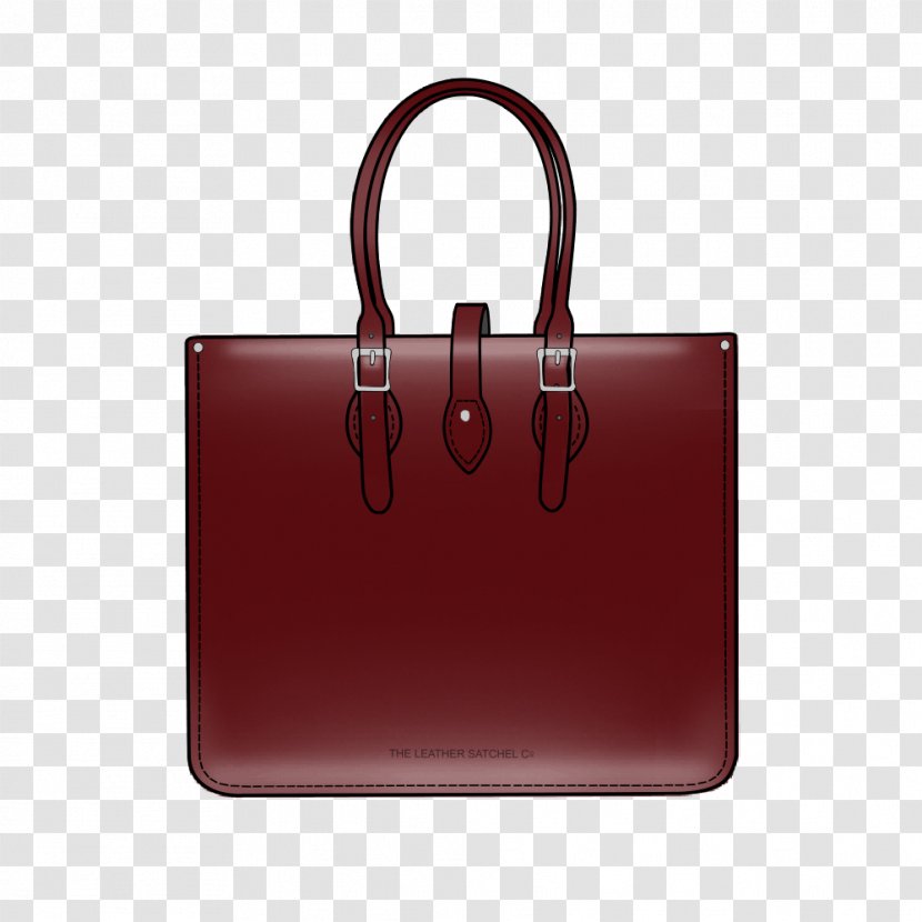 Tote Bag Leather Messenger Bags Satchel - Heart - Oxblood Red Transparent PNG