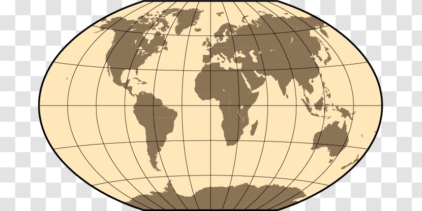 World Map Globe Projection - Early Maps Transparent PNG