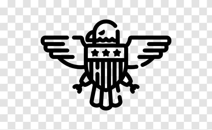 United States Clip Art - Black And White - Eagle Icon Transparent PNG
