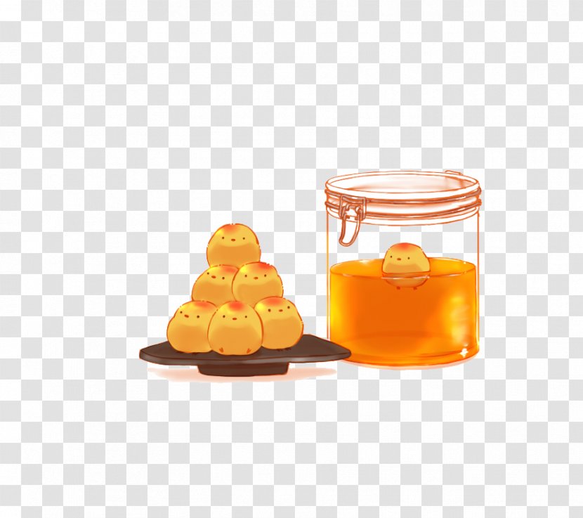 Food Drawing Eating Illustration - Tree - Honey Cake Chick Transparent PNG