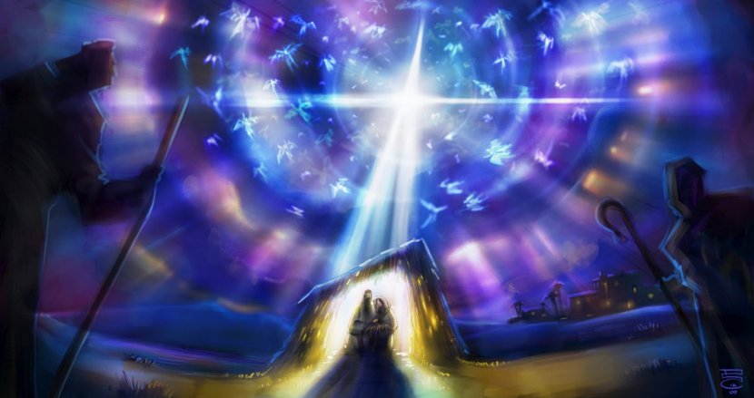 Bethlehem Nativity Of Jesus Christmas Angel Scene - Wise Man Transparent PNG