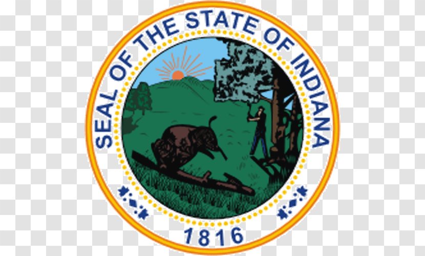 Seal Of Indiana Delaware Georgia Territory - Lottery Background Transparent PNG