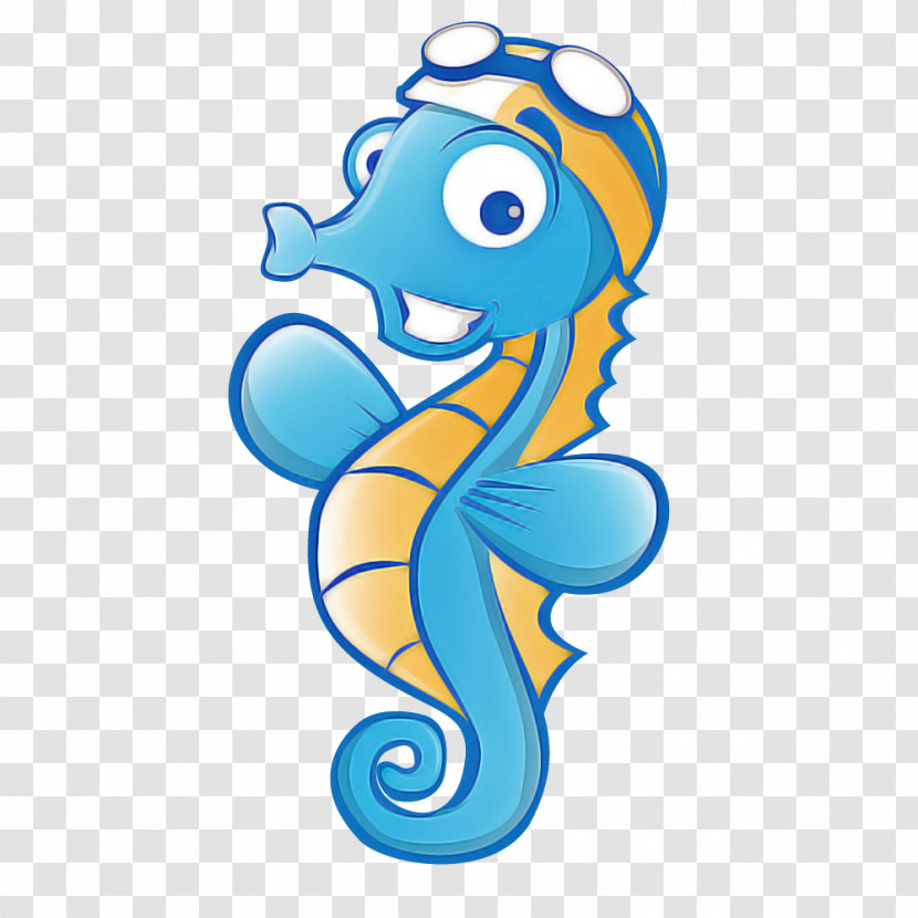 Seahorses Fish Cartoon Animal Figurine Microsoft Azure Transparent PNG