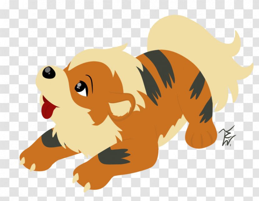 Pokémon X And Y Whiskers Dog Growlithe - Cartoon Transparent PNG