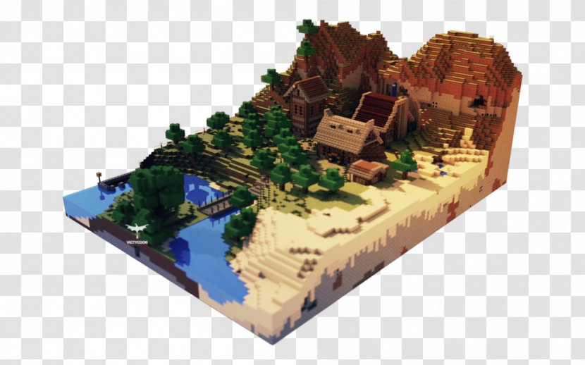 Minecraft Skin Image Photography Texture Mapping - Natural Landscape - Cities Map Transparent PNG