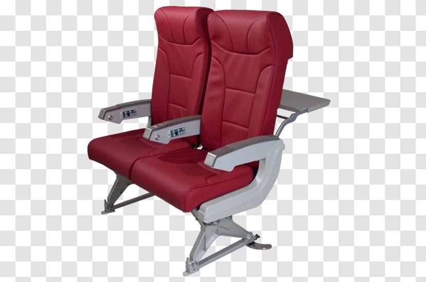 Airbus A340 Office & Desk Chairs Aircraft Airplane - Comfort - Seat Transparent PNG
