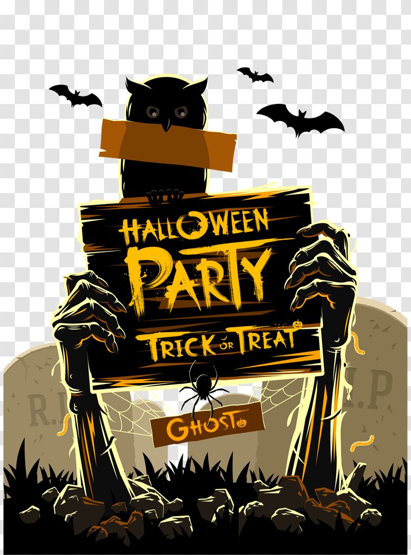 Halloween Costume Party Illustration - Haunted House Transparent PNG